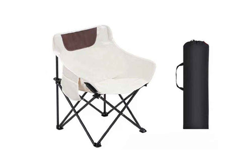 Darrahopens Outdoor Recreation > Camping > Camp Furniture Compact Folding Chair Portable Camping Chair for Outdoor Activities - Beige