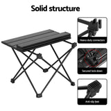 Darrahopens Outdoor Recreation > Camping > Camp Furniture Folding Camping Table 40 cm, Roll-Up Aluminum Picnic BBQ Outdoor Table