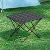 Darrahopens Outdoor Recreation > Camping > Camp Furniture Folding Camping Table 40 cm, Roll-Up Aluminum Picnic BBQ Outdoor Table