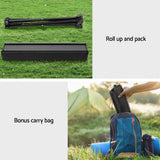 Darrahopens Outdoor Recreation > Camping > Camp Furniture Folding Camping Table 40 cm, Roll-Up Aluminum Picnic BBQ Outdoor Table