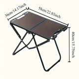 Darrahopens Outdoor Recreation > Camping > Camp Furniture folding camping table, camping furniture, outdoor table, portable table, camping gear, Australian outdoors, picnic table, beach table, compact table, sturdy table-black