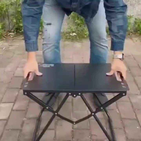 Darrahopens Outdoor Recreation > Camping > Camp Furniture folding camping table, camping furniture, outdoor table, portable table, camping gear, Australian outdoors, picnic table, beach table, compact table, sturdy table-black