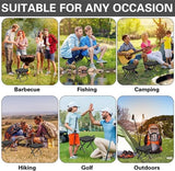 Darrahopens Outdoor Recreation > Camping > Camp Furniture Folding Chair - Fishing Stool - Camping Folding Stool - Mini Folding Chair - Outdoor Folding Chair - Suitable for Travel, Picnics, Hiking, Fishing, Gardening (Black)