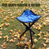 Darrahopens Outdoor Recreation > Camping > Camp Furniture Folding Portable Beach Chair Fishing Stool Outdoor Lightweight Camping Chair - Blue