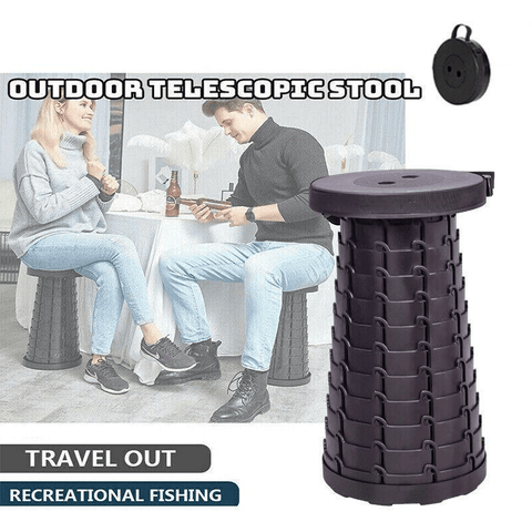 Darrahopens Outdoor Recreation > Camping > Camp Furniture Folding Stool Seat Portable Retractable Telescopic Camping Fishing Travel Chair
