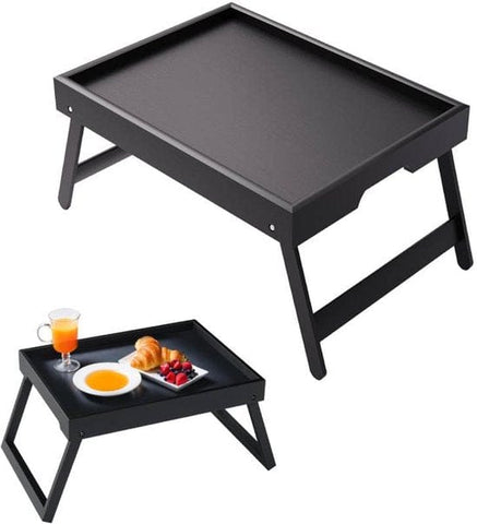 Darrahopens Outdoor Recreation > Camping > Camp Furniture Folding table - Camping table - Portable folding table - Can be used as a dining table, TV table, laptop table, snack table, sofa table or work table - Black