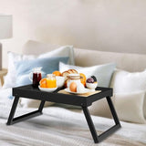 Darrahopens Outdoor Recreation > Camping > Camp Furniture Folding table - Camping table - Portable folding table - Can be used as a dining table, TV table, laptop table, snack table, sofa table or work table - Black