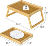 Darrahopens Outdoor Recreation > Camping > Camp Furniture Folding table - Camping table - Portable folding table - Can be used as a dining table, TV table, laptop table, snack table, sofa table or work table - Natural wood color