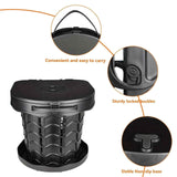 Darrahopens Outdoor Recreation > Camping > Camp Furniture Gray Black collapsible camping toilet, portable outdoor toilet, camping furniture Australia, lightweight camping gear, compact toilet for travel, camping sanitation solution