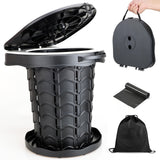 Darrahopens Outdoor Recreation > Camping > Camp Furniture Gray Black collapsible camping toilet, portable outdoor toilet, camping furniture Australia, lightweight camping gear, compact toilet for travel, camping sanitation solution