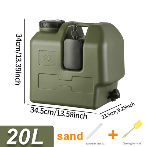 Darrahopens Outdoor Recreation > Camping > Camp Furniture Green 20L water container, camping water storage, outdoor hydration, Australian camping gear, robust water canister, portable water tank, emergency water supply