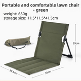 Darrahopens Outdoor Recreation > Camping > Camp Furniture Green Portable Folding Camping Chair with Backrest & Storage-Bag - Ultra-Light Aluminum Alloy Lawn Chair, Beach & Balcony Travel Seating