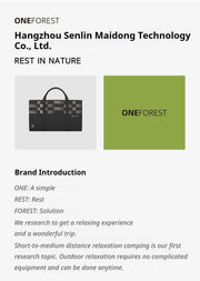 Darrahopens Outdoor Recreation > Camping > Camp Furniture ONEFOREST 3-in-1 Tote Bag Camping Set with Black Ground Mat, Ultralight Foldable Outdoor Kit for Picnic & Travel, Christmas Holiday Practical Gift In Australia - Darrahopens