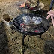 Darrahopens Outdoor Recreation > Camping > Camp Furniture Outdoor Fire Pit Charcoal Fire Pit Camping Fire Pit Backyard Fire Pit Grilling - Black - Size set In Australia - Darrahopens