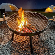 Darrahopens Outdoor Recreation > Camping > Camp Furniture Outdoor Fire Pit Charcoal Fire Pit Camping Fire Pit Backyard Fire Pit Grilling - Black - Size set In Australia - Darrahopens