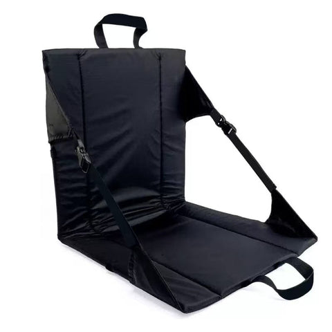 Darrahopens Outdoor Recreation > Camping > Camp Furniture Portable Folding Stadium Seat Cushion with Back Support Lightweight Outdoor Chair for Camping Concerts Hiking Beach Bleachers Black