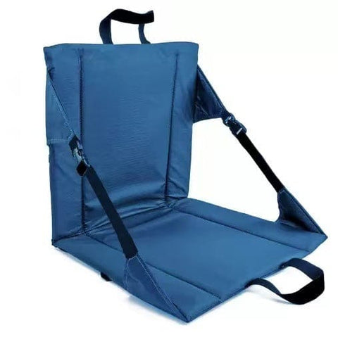 Darrahopens Outdoor Recreation > Camping > Camp Furniture Portable Folding Stadium Seat Cushion with Back Support Lightweight Outdoor Chair for Camping Concerts Hiking Beach Bleachers Navy Blue