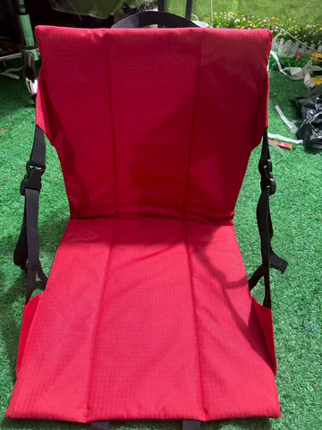 Darrahopens Outdoor Recreation > Camping > Camp Furniture Portable Folding Stadium Seat Cushion with Back Support Lightweight Outdoor Chair for Camping Concerts Hiking Beach Bleachers Red