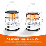 Portable Kerosene Heater Lift-Up Heater Indoor Outdoor Heater Camping Heater - White - Size set In Australia - Darrahopens