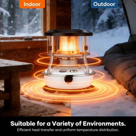 Portable Kerosene Heater Lift-Up Heater Indoor Outdoor Heater Camping Heater - White - Size set In Australia - Darrahopens