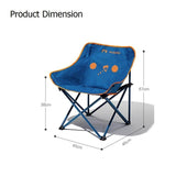 Darrahopens Outdoor Recreation > Camping > Camp Furniture RAZOJESS Moon Chair for Outdoor Camping Fishing Picnic Blue