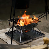 Darrahopens Outdoor Recreation > Camping > Camp Furniture Silver Green portable camping grill, stainless steel grill, 304 stainless steel, charcoal grill, camping furniture, outdoor grill, camping cooking equipment, Australia camping gear
