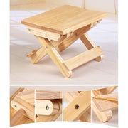 Darrahopens Outdoor Recreation > Camping > Camp Furniture Solid Wood Folding Step Stool For Home, Play, Fishing, Garden, 24X19X17.8 Cm