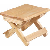 Darrahopens Outdoor Recreation > Camping > Camp Furniture Solid Wood Folding Step Stool For Home, Play, Fishing, Garden, 24X19X17.8 Cm