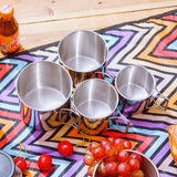 Darrahopens Outdoor Recreation > Camping > Camp Furniture SUS304, outdoor cup set, camping cups, stainless steel cups, outdoor drinking vessels, mesh storage bag, Australian camping gear, family camping cups, stainless steel tumblers, picnic cups