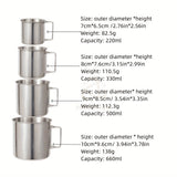 Darrahopens Outdoor Recreation > Camping > Camp Furniture SUS304, outdoor cup set, camping cups, stainless steel cups, outdoor drinking vessels, mesh storage bag, Australian camping gear, family camping cups, stainless steel tumblers, picnic cups