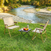 Darrahopens Outdoor Recreation > Camping > Camp Furniture Weisshorn 3pc Camping Table Chair Set Outdoor Folding Aluminium Portable Picnic