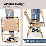 Darrahopens Outdoor Recreation > Camping > Camp Furniture Weisshorn 7pc Camping Table Chair Set Outdoor Folding Aluminium Portable Picnic