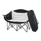 Darrahopens Outdoor Recreation > Camping > Camp Furniture Weisshorn Camping Chair Double Folding Moon Chair Portable Seat 240KG
