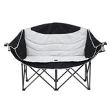 Darrahopens Outdoor Recreation > Camping > Camp Furniture Weisshorn Camping Chair Double Folding Moon Chair Portable Seat 240KG