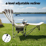 Darrahopens Outdoor Recreation > Camping > Camp Furniture Weisshorn Camping Chair Reclining Adjustable Portable Outdoor Folding Lightweight