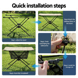 Darrahopens Outdoor Recreation > Camping > Camp Furniture Weisshorn Folding Camping Table Portable Picnic Desk Camp Furniture