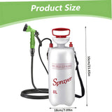 Darrahopens Outdoor Recreation > Camping > Camp Furniture White Silver Gold portable camping shower, outdoor shower sprayer, 8L camping shower, high-quality camping gear, hand-pump shower, camping accessories, outdoor hygiene, travel shower, beach shower, hiking gear