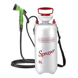Darrahopens Outdoor Recreation > Camping > Camp Furniture White Silver Gold portable camping shower, outdoor shower sprayer, 8L camping shower, high-quality camping gear, hand-pump shower, camping accessories, outdoor hygiene, travel shower, beach shower, hiking gear