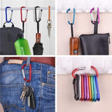 Darrahopens Outdoor Recreation > Camping > Camp Safety Equipment 10-Pack Carabiners - D-Ring Clamps - Durable Keychains - Camping Accessories - Suitable for Outdoor Fishing - Hiking - Backpacks