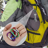 Darrahopens Outdoor Recreation > Camping > Camp Safety Equipment 10-Pack Carabiners - D-Ring Clamps - Durable Keychains - Camping Accessories - Suitable for Outdoor Fishing - Hiking - Backpacks