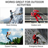 Darrahopens Outdoor Recreation > Camping > Camp Safety Equipment 10M Safety Rope Nylon Braided Safety Rope Anti-tear Climbing Rescue Rope, 10mm Diameter Rope for Hiking