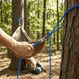 Darrahopens Outdoor Recreation > Camping > Camp Safety Equipment 12-Piece Outdoor Tent Guyline Tensioner Kit, Dual-Row Buckle Brass Roller, Rebound Self-Locking Sturdy Windproof