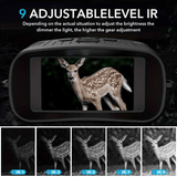 Darrahopens Outdoor Recreation > Camping > Camp Safety Equipment 36 megapixel 4K night vision binoculars with infrared function, 7.62 cm high-definition screen, 10x magnification, infrared digital night vision camera can achieve 100% observation in complete darkness, suitable for hunting, farm monitoring, wildlife obse