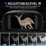 Darrahopens Outdoor Recreation > Camping > Camp Safety Equipment 36 megapixel 4K night vision binoculars with infrared function, 7.62 cm high-definition screen, 10x magnification, infrared digital night vision camera can achieve 100% observation in complete darkness, suitable for hunting, farm monitoring, wildlife obse