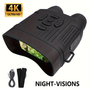 Darrahopens Outdoor Recreation > Camping > Camp Safety Equipment 36 megapixel 4K night vision binoculars with infrared function, 7.62 cm high-definition screen, 10x magnification, infrared digital night vision camera can achieve 100% observation in complete darkness, suitable for hunting, farm monitoring, wildlife obse