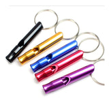 Darrahopens Outdoor Recreation > Camping > Camp Safety Equipment 5-pack Aluminum First Aid Whistle with Keychain for Sports Referees, Hiking, Camping, Climbing
