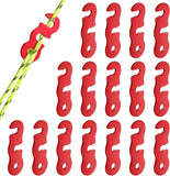 Darrahopens Outdoor Recreation > Camping > Camp Safety Equipment Aluminum Rope Tensioner Adjuster, 16pcs Red, Tent Wind Rope Buckle Compatible with Camping Hiking Backpacking Picnic Outdoor Accessories