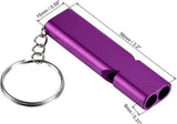 Darrahopens Outdoor Recreation > Camping > Camp Safety Equipment Emergency Whistles - Set of 2 - Emergency Whistles - Whistles - Safety Whistles for Survival - With Key Ring - Suitable for Camping, Hiking and Boating