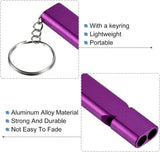 Darrahopens Outdoor Recreation > Camping > Camp Safety Equipment Emergency Whistles - Set of 2 - Emergency Whistles - Whistles - Safety Whistles for Survival - With Key Ring - Suitable for Camping, Hiking and Boating