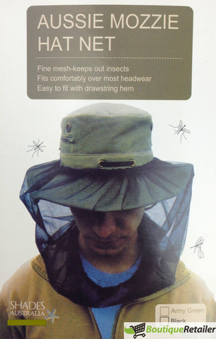Darrahopens Outdoor Recreation > Camping > Camp Safety Equipment Mosquito Hat Net Head Protector Bee Bug Mesh Insect Mozzie Fishing Fly - Black